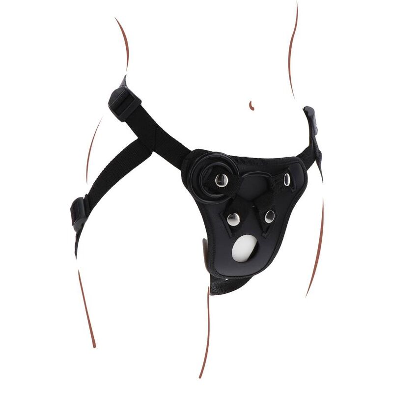 Harnais Strap-On Universel Noir Réglable - Get Real