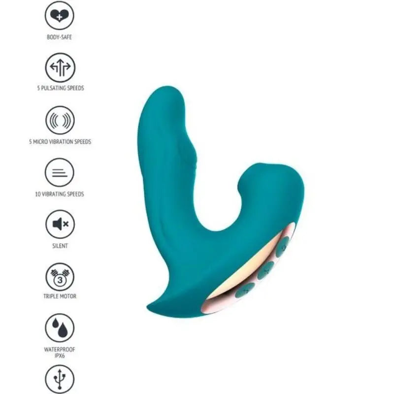 Stimulateur couple Eternal Love Vibe vert - Xocoon