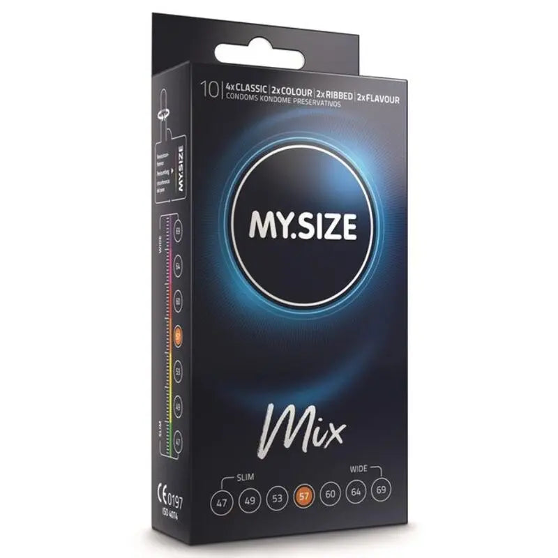 Préservatifs Mix Variétés 57mm 10 Unités - My Size - MY SIZE MIX