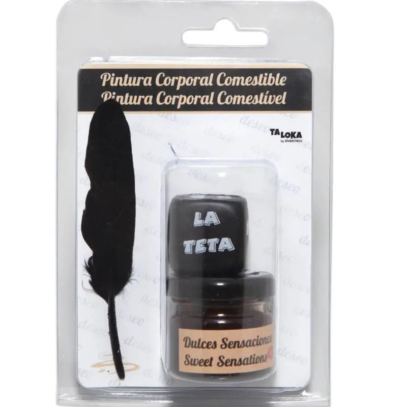 Peinture Corporelle Comestible Chocolat avec Pinceau - Taloka