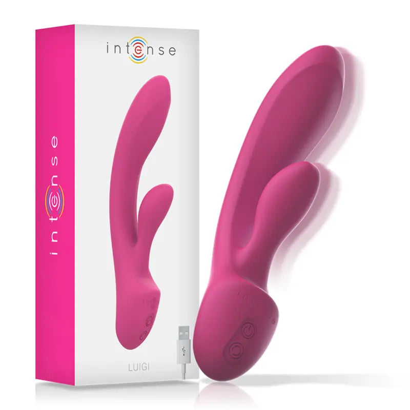 Vibromasseur Rabbit Luigi Double Stimulation Rose - Intense