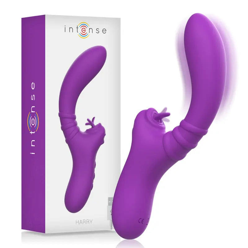 Vibrateur Clitoridien Intense Harry avec Langue Violet - Intense