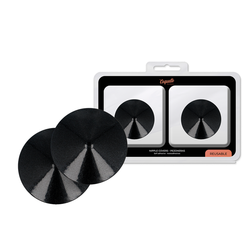 Cache-Tétons Ronds Chic Desire Noir - Coquette