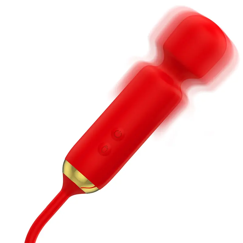 MIA - Masseur Wand avec oeuf vibrant pour double plaisir - Rouge