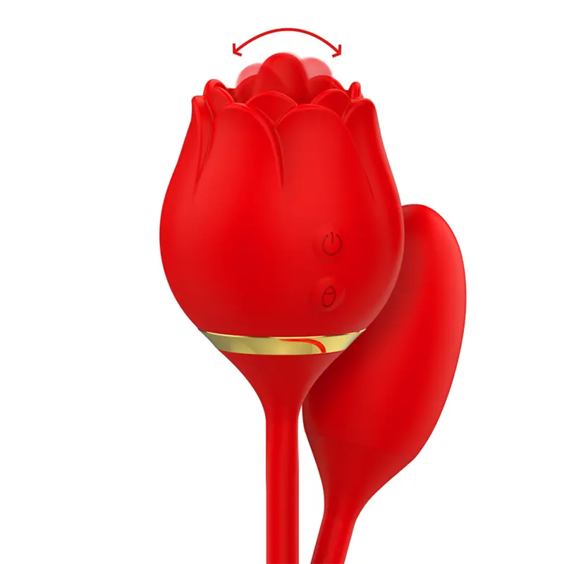 MIA - Stimulateur clitoridien avec oeuf vibrant pour double plaisir - Rouge