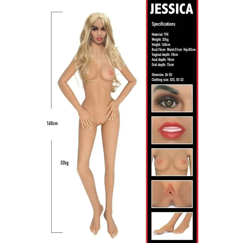 Hidden Desire - Poupée Sexuelle Ultra Réaliste Femme Blonde en silicone
