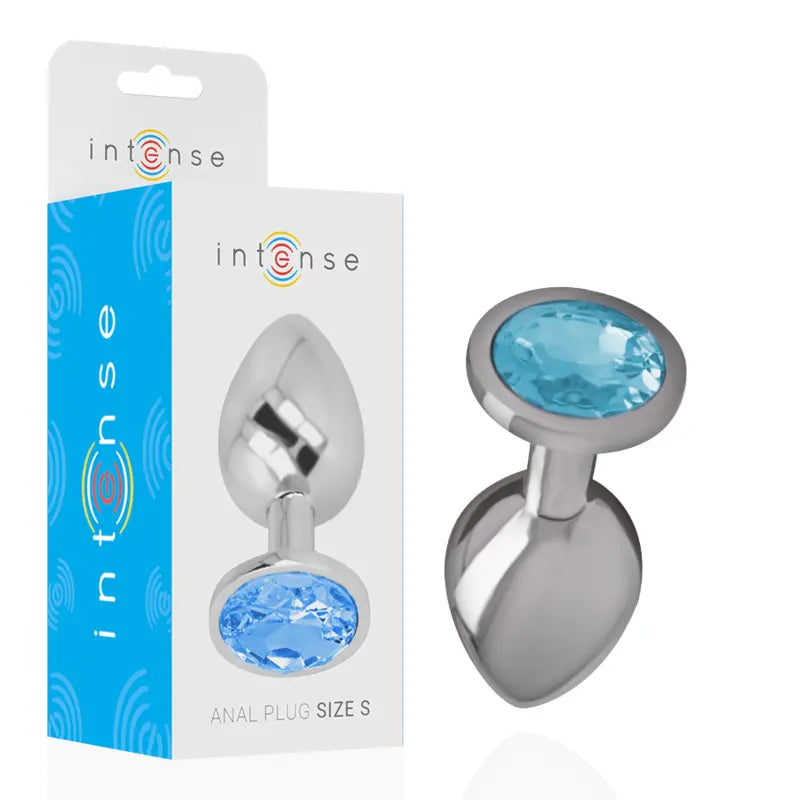Plug Anal Intense Diamond Jewel Bleu Taille S - Intense