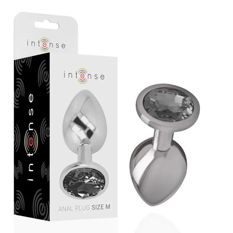 Plug Anal Bijou Intense Diamond Jewel Noir Taille M - Intense