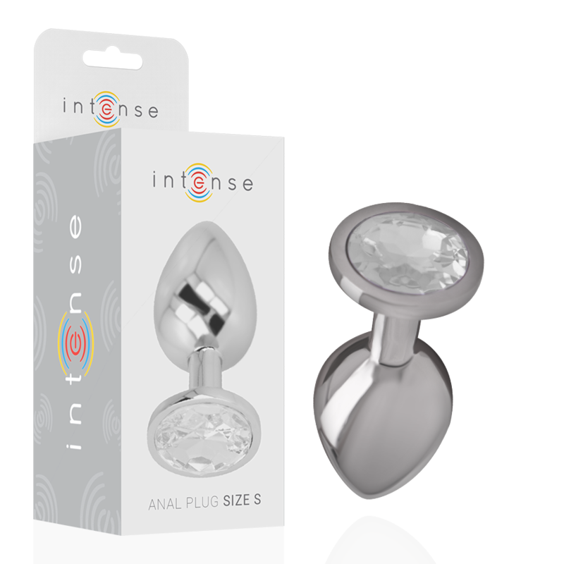 Plug Anal Bijou Intense Crystal Argent Taille S - Intense