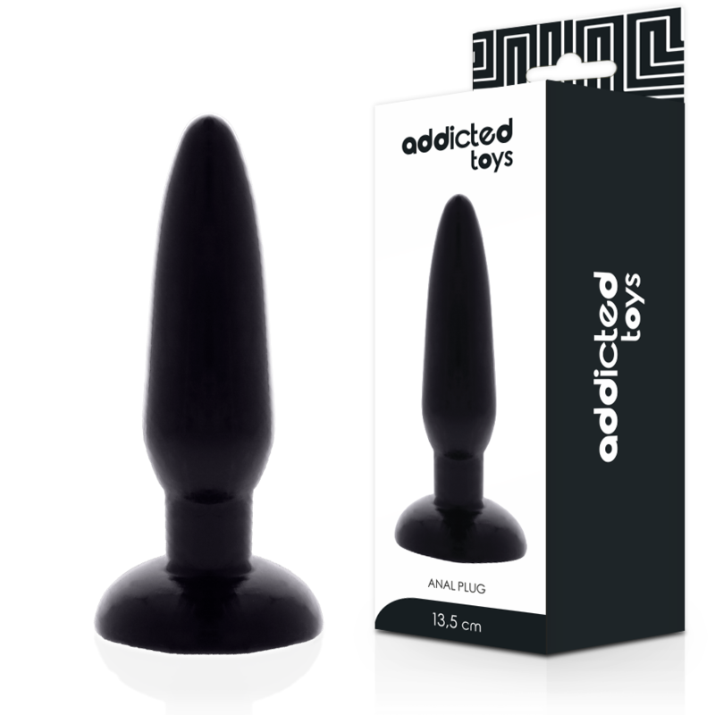Plug Anal Débutant Noir 13,5 cm - Addicted Toys