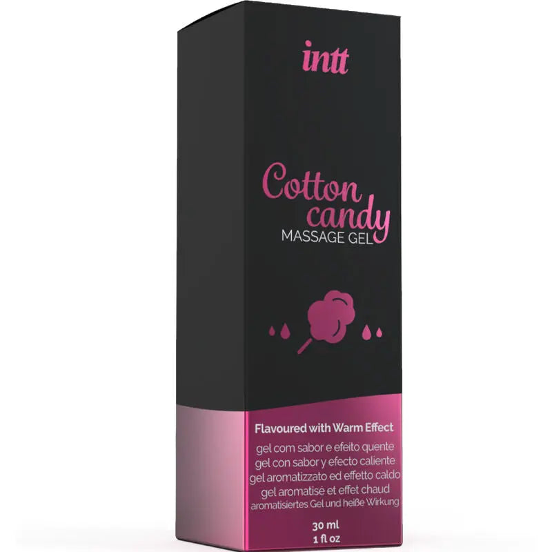 Gel de Massage Chauffant Saveur Barbe à Papa 30ml - Intt