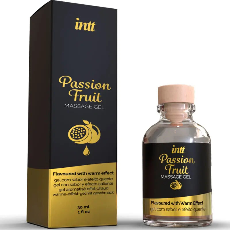 Gel de Massage Chauffant Passion Fruit 30ml - Intt