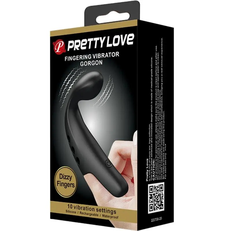 Pretty Love – Doigt Vibrant Rechargeable – Noir