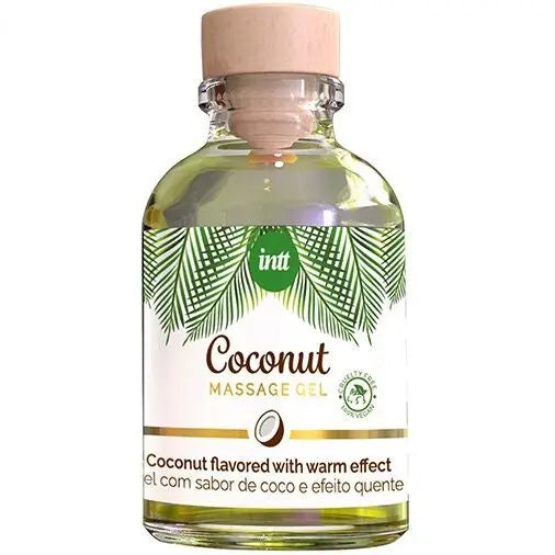 Gel Massage Chauffant Végan Saveur Coco 30ml - Intt