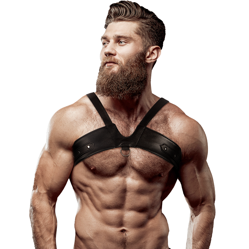 Harnais Poitrine Éco-Cuir Brigade Réglable - Submissive - FETISH SUBMISSIVE ATTITUDE
