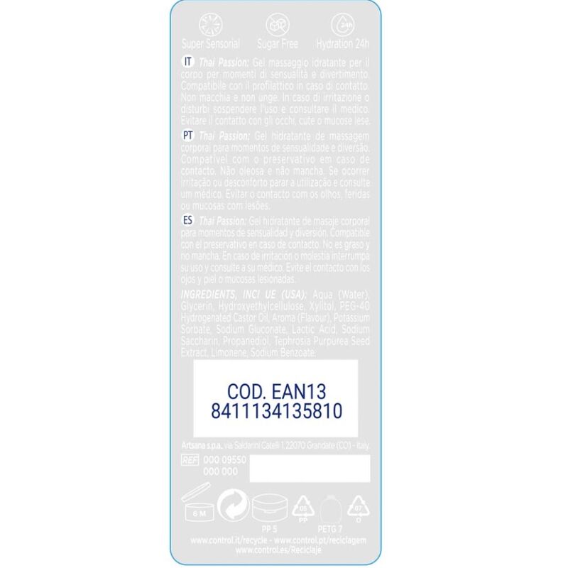 Gel Massage 2en1 Thai Passion 200ml - Control - CONTROL LUBES