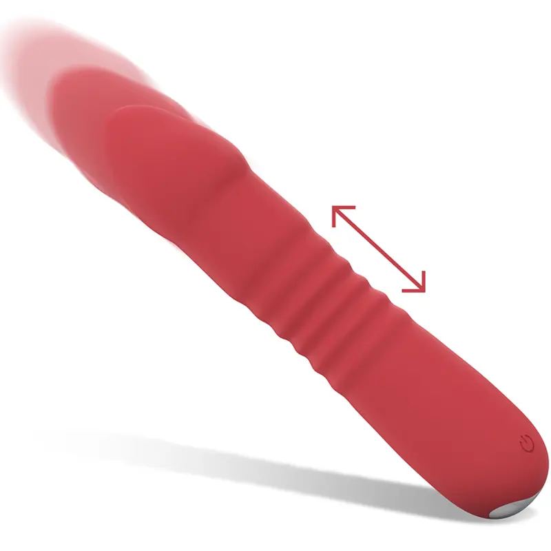 Vibromasseur Juni Up & Down 10 Vibrations Rouge - Intense