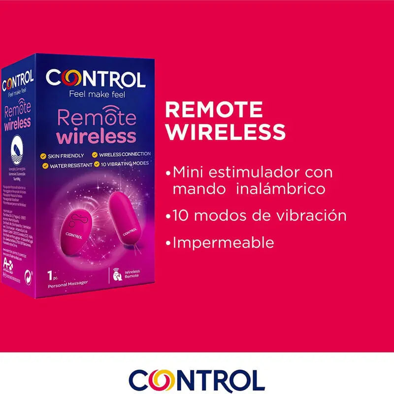 Vibromasseur Télécommandé Control Remote Sans Fil - CONTROL TOYS