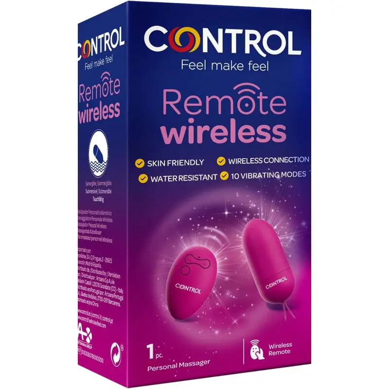 Vibromasseur Télécommandé Control Remote Sans Fil - CONTROL TOYS