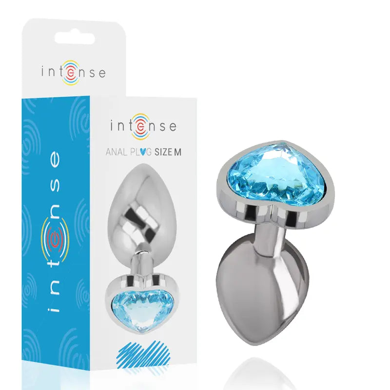 Plug Anal Métal Intense Diamond Jewel Bleu M - Intense