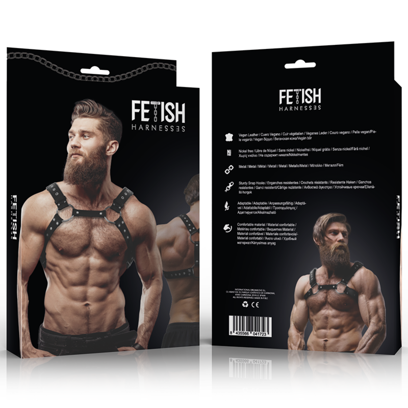 Harnais Poitrine Fetish Submissive Attitude Clous - FSA