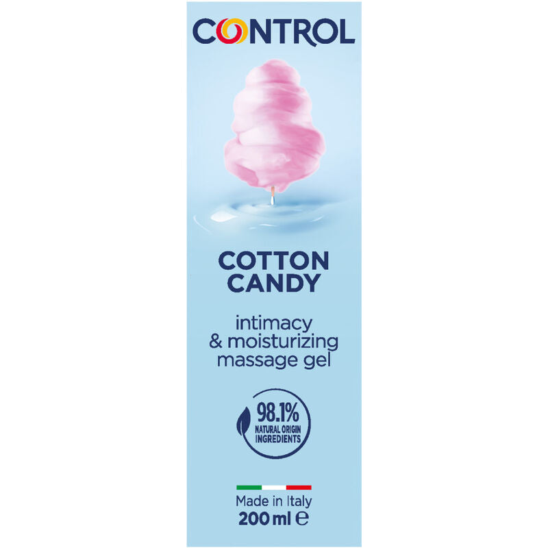 Control – Gel 3 en 1 Massage Lubrifiant & Hydratant Barbe à Papa – 200 ml