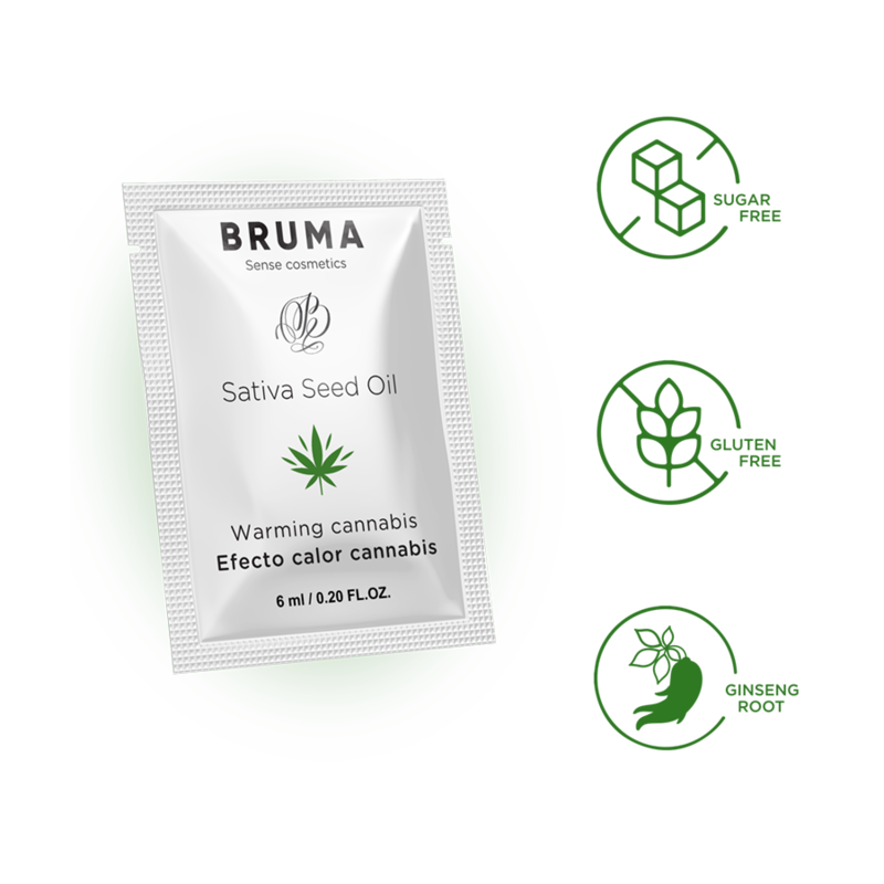 Gel Lubrifiant Réchauffant Cannabis Bruma 6ml - Bruma
