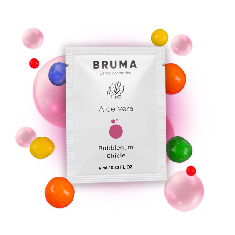 Lubrifiant Gel Glissant Aloe Vera Bubblegum 6ml - Bruma