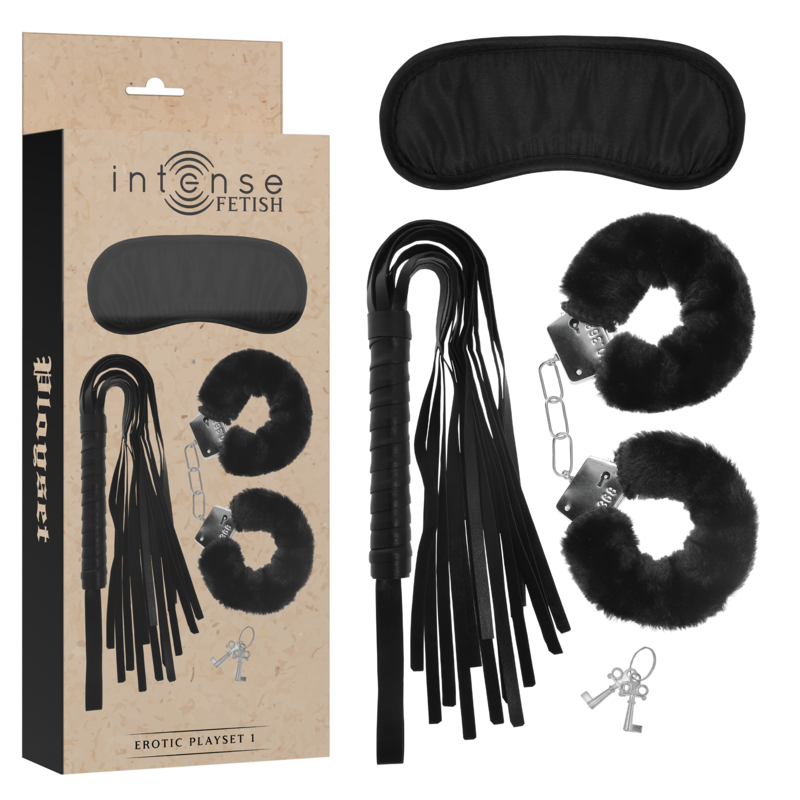 Kit BDSM Intense Fetish Playset 1 Cuir Végétalien - Intense