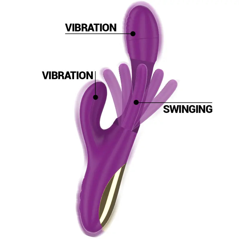 Vibrateur Rabbit Apolo Violet - Intense