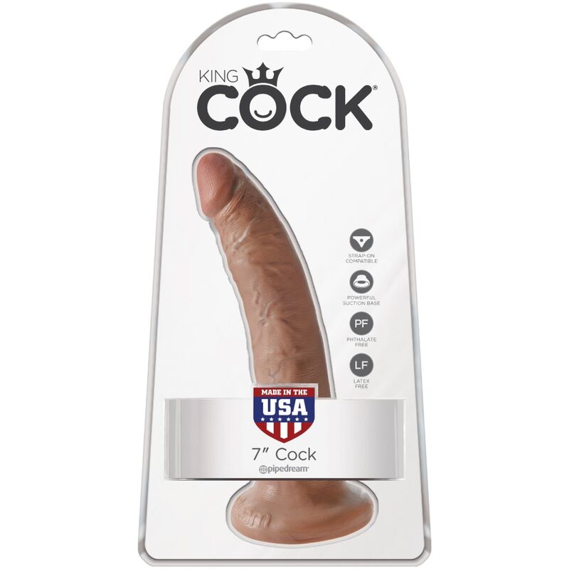 Gode Réaliste King Cock 17,5 cm Caramel - Pipedream