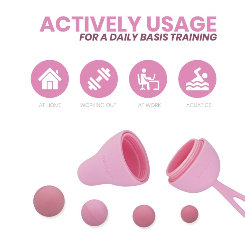 Intimichic – Kit Boules de Geisha Progressives pour le Plancher Pelvien Pelvis Health I