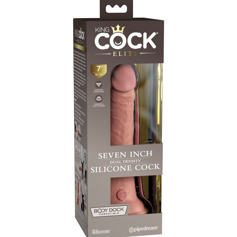 Gode Réaliste King Cock Elite Double Densité 17.8cm - Pipedream