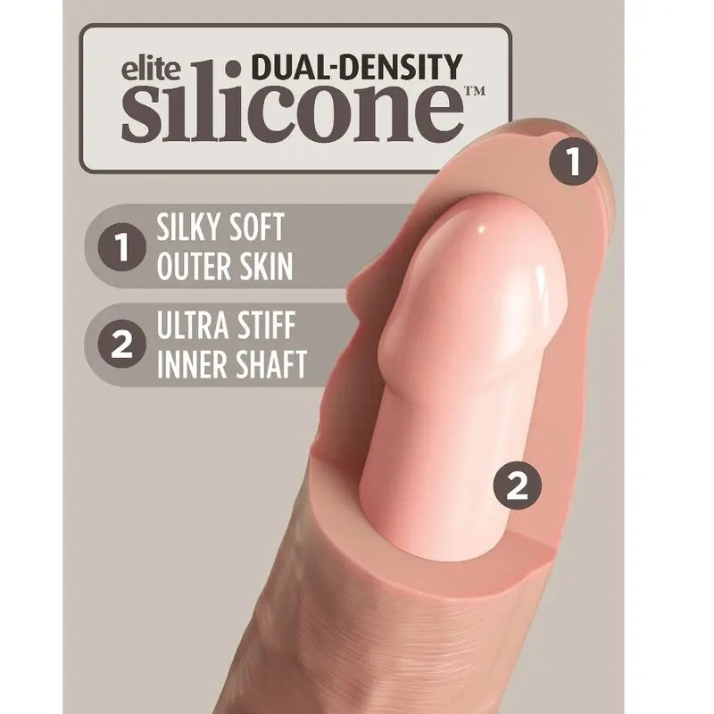 Realistischer Dildo Vibrierend King Cock Elite 23cm - Pipedream