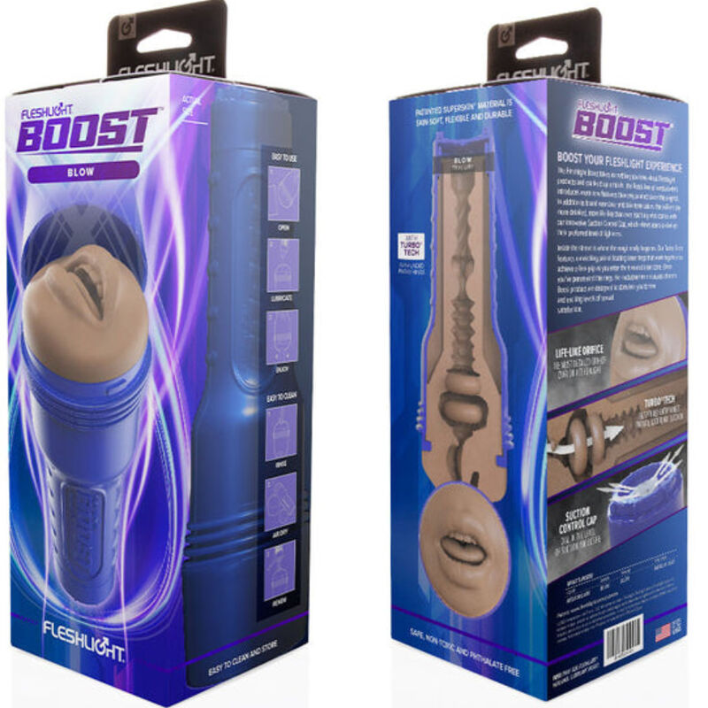 Masturbateur Bouche Boost Blow Marron - Fleshlight Girls