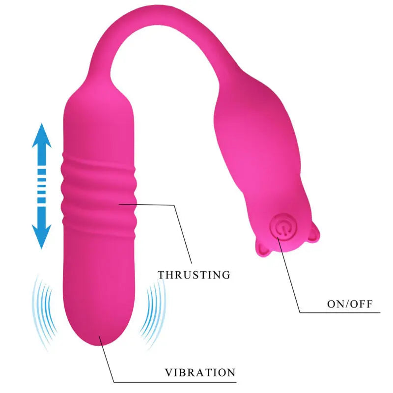 Balle Vibrante Nobikuma Silicone Rose - Pretty Love - PRETTY LOVE FLIRTATION