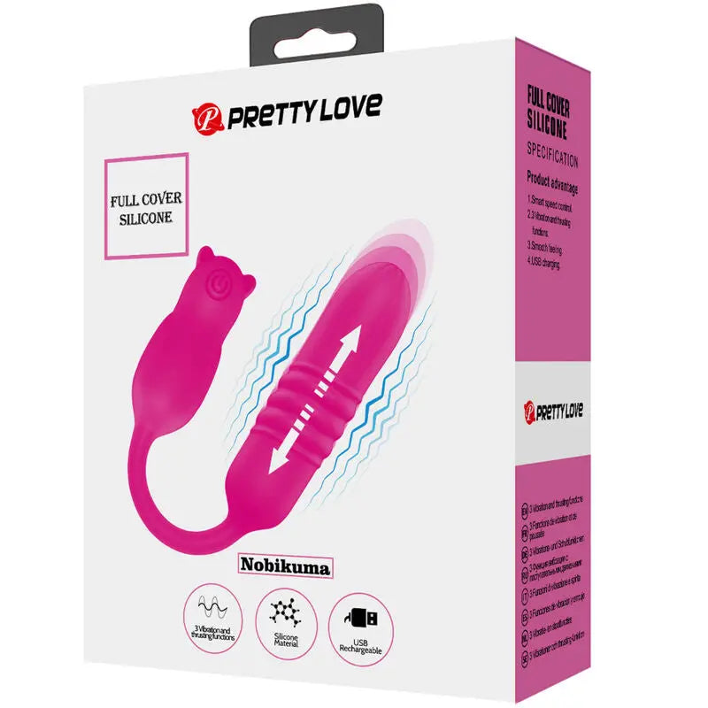 Balle Vibrante Nobikuma Silicone Rose - Pretty Love - PRETTY LOVE FLIRTATION