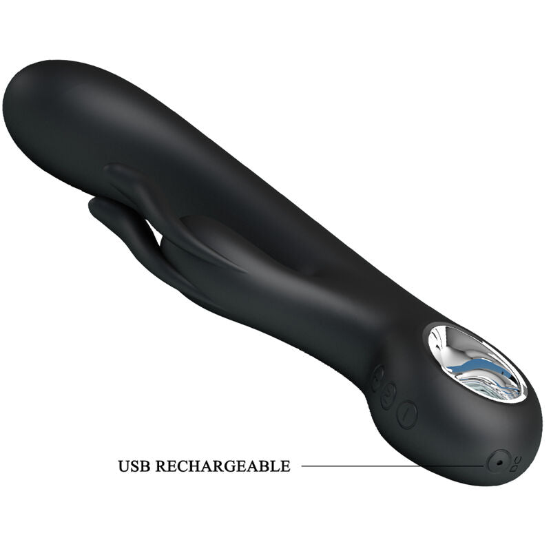 Vibromasseur Lapin Carina Noir - Pretty Love - PRETTY LOVE