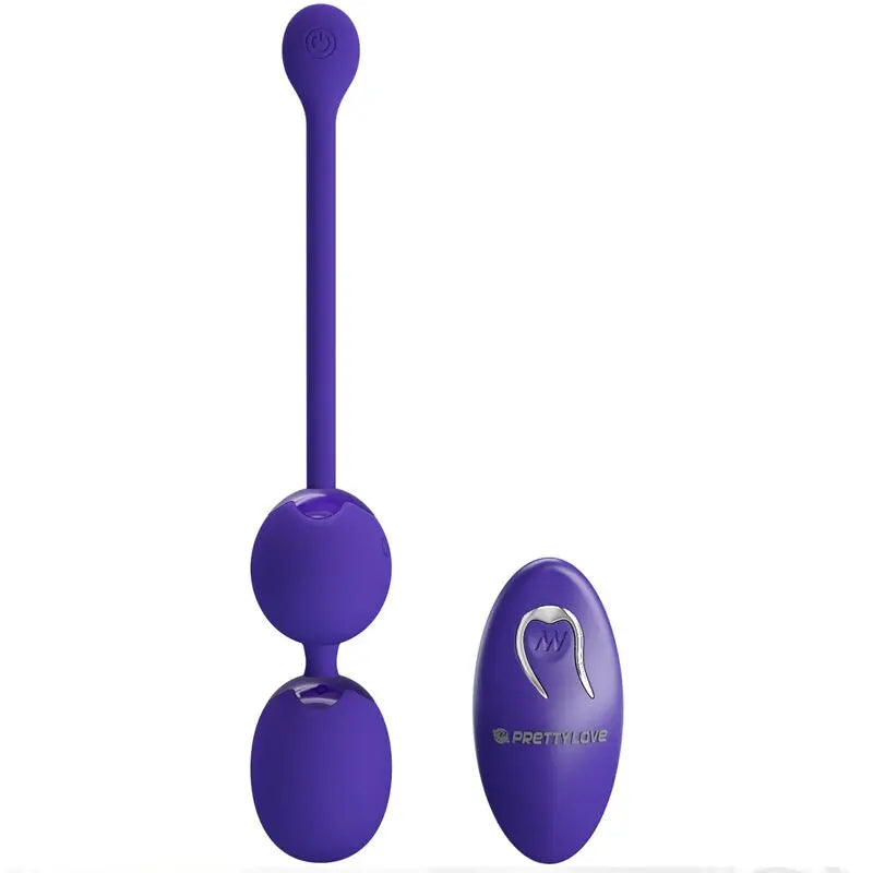 Pretty Love – Boules de Geisha Vibrantes avec Télécommande – Violet