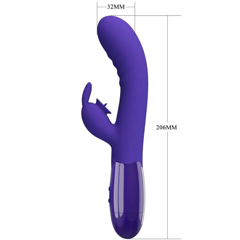 Vibromasseur Rabbit Cerberus Youth Violet - Pretty Love - PRETTY LOVE YOUTH