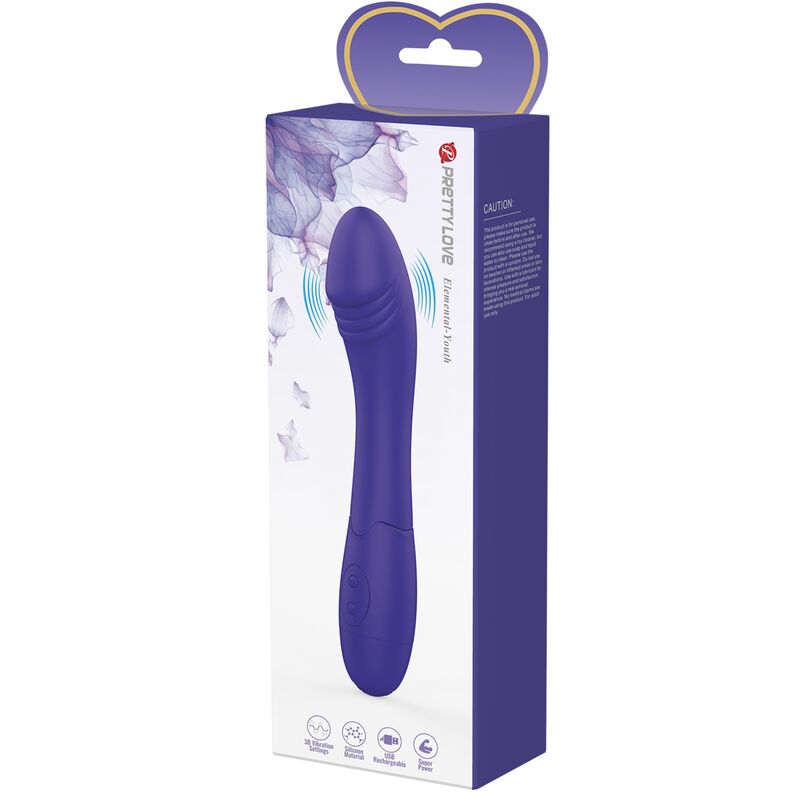 Dildo Vibrant Elemental Youth Violet - Pretty Love - PRETTY LOVE YOUTH