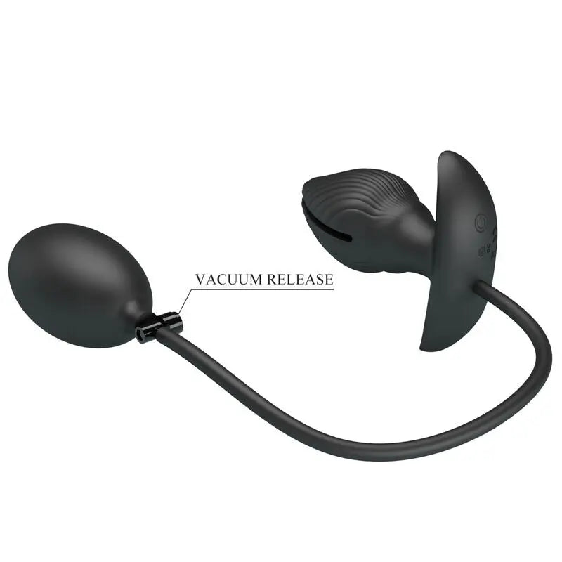 Plug Anal Gonflable en Silicone Noir - Pretty Love