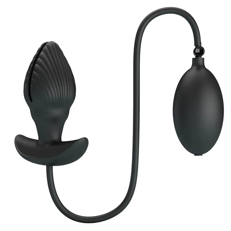 Plug Anal Gonflable en Silicone Noir - Pretty Love