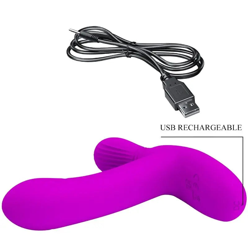 Vibromasseur Double Stimulation Geri Violet - Pretty Love - PRETTY LOVE FLIRTATION