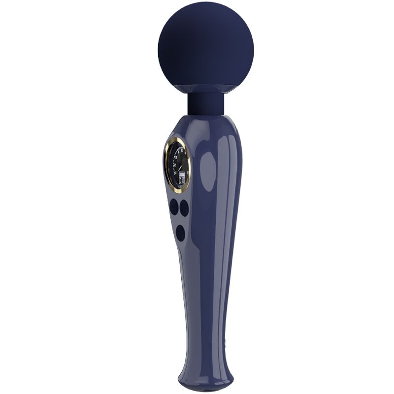 Stimulateur Wand Skyler 10 Modes de Vibration Bleu - Pretty Love - PRETTY LOVE LED