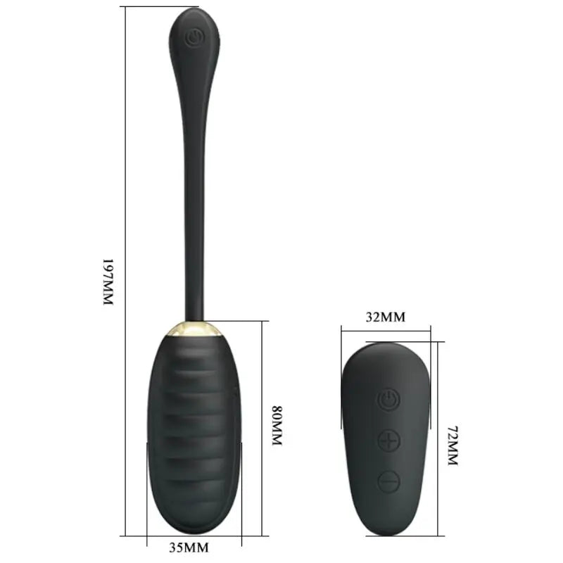 Pretty Love – Oeuf Vibrant de Luxe Rechargeable avec Télécommande – Or