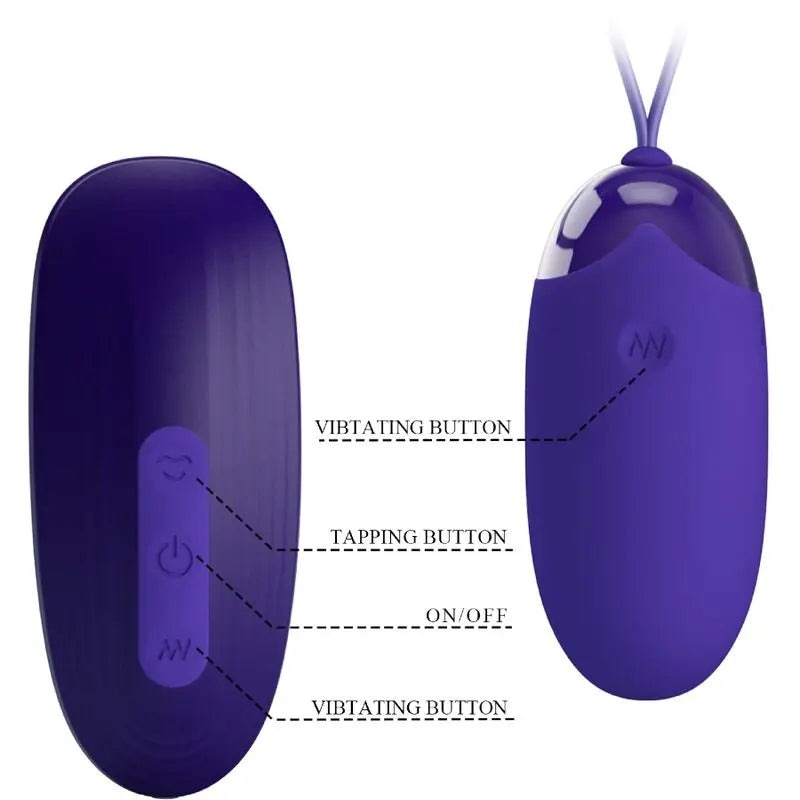 Kit Stimulateur Oeuf Vibrant Portable Violet - Pretty Love - PRETTY LOVE YOUTH