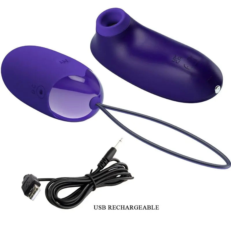 Kit Stimulateur Oeuf Vibrant Portable Violet - Pretty Love - PRETTY LOVE YOUTH