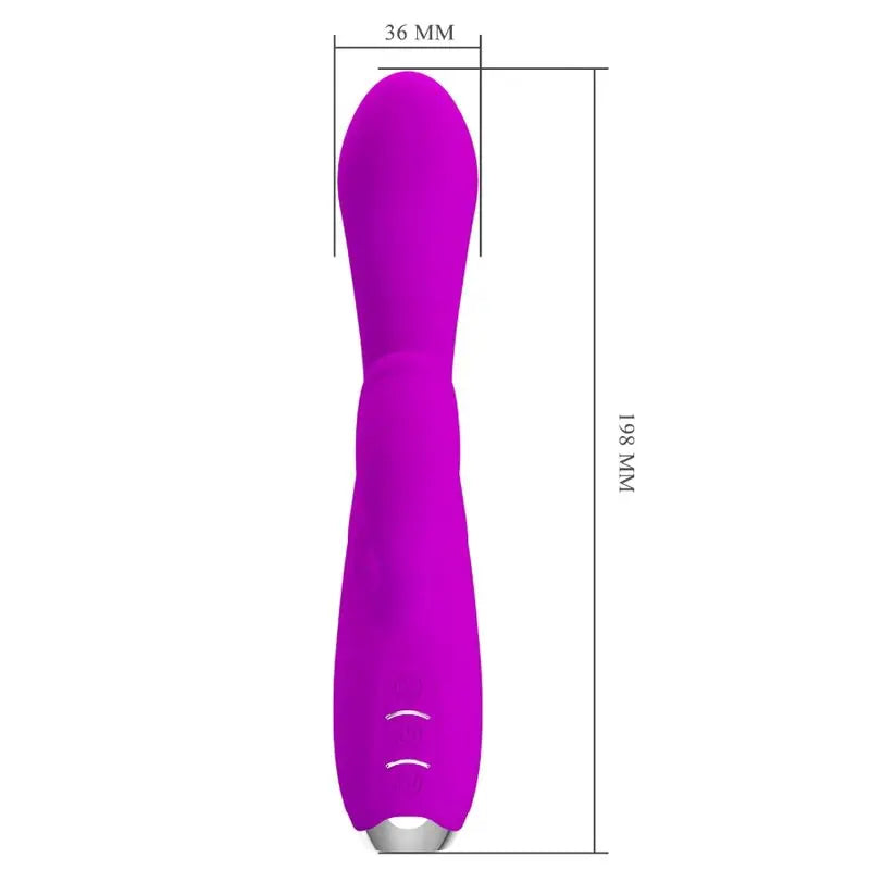 Vibrateur Lapin Rechargeable Gloria Imperméable Violet - Pretty Love - PRETTY LOVE C-TYPE