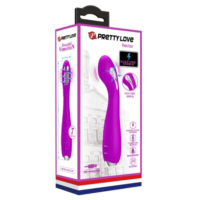 Vibrateur Électrochoc Rechargeable Hector Violet - Pretty Love - PRETTY LOVE FLIRTATION